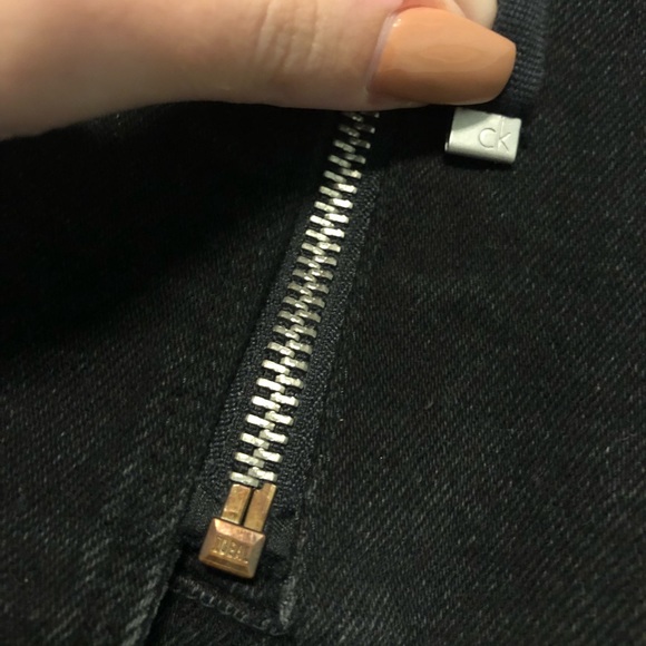 Black Denim Wrap Skirt - Picture 2 of 8